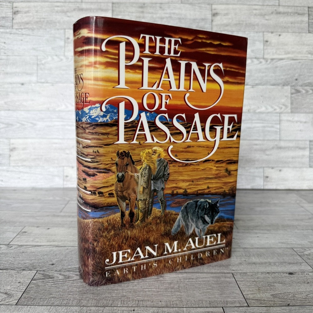 The Plains of Passage by Jean M. Auel, Hardcover, First Edition, Dust Jacket
